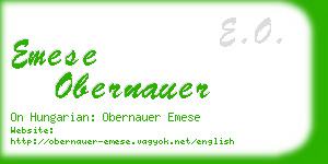 emese obernauer business card